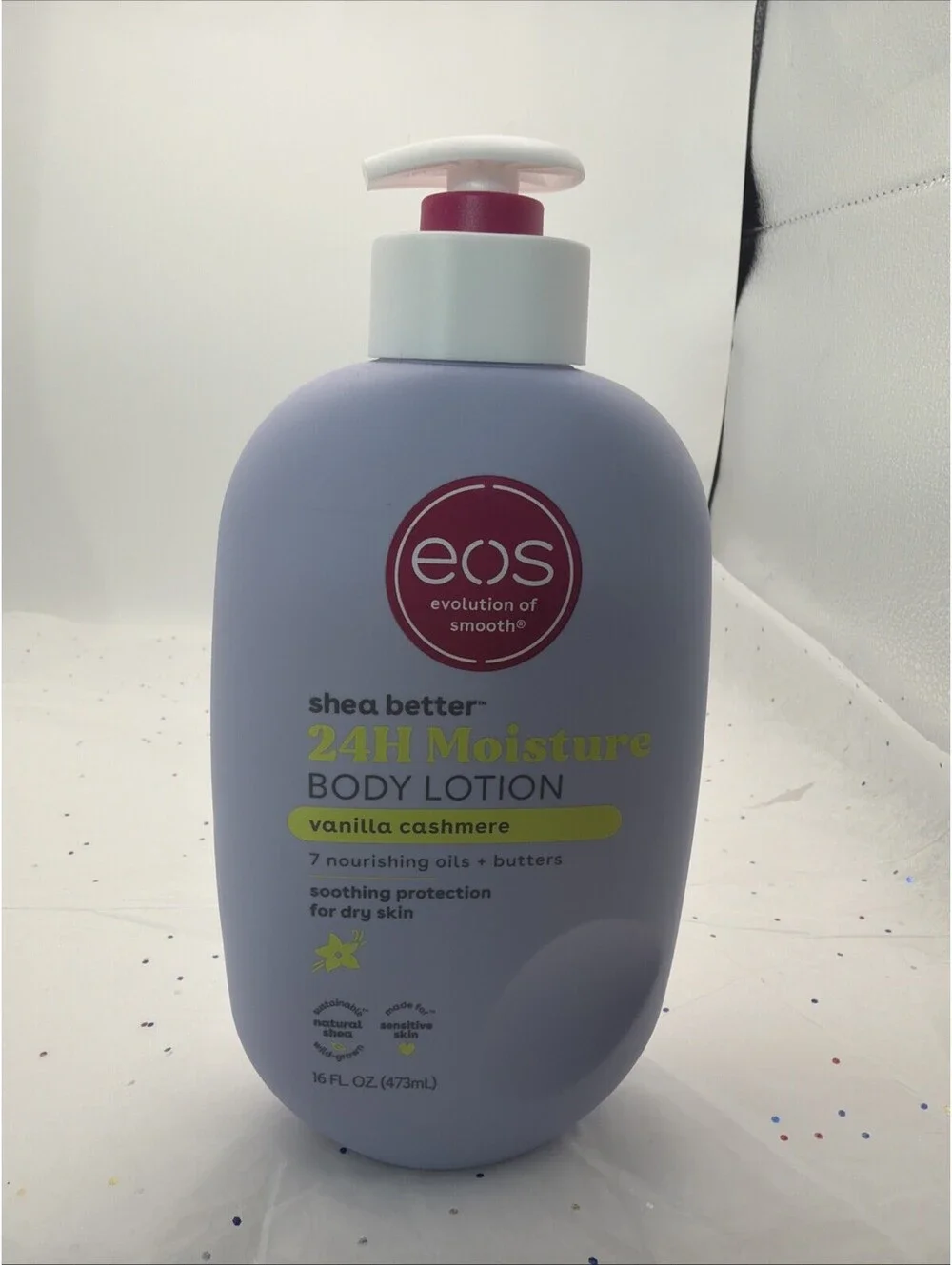 eos Shea Better Body Lotion Vanilla Cashmere 16 oz 24H Moisture Shea Butter NEW